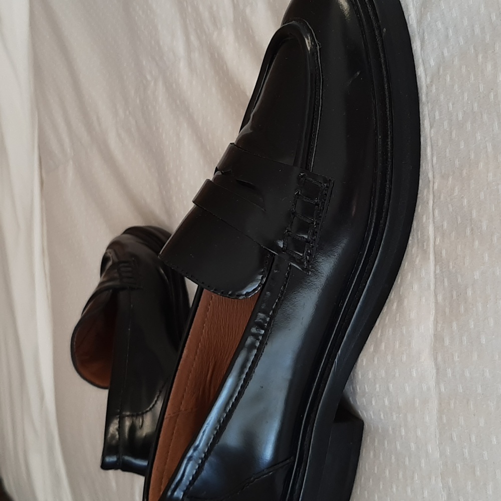 Madewell Black Leather Loafers - Picture 7 of 11
